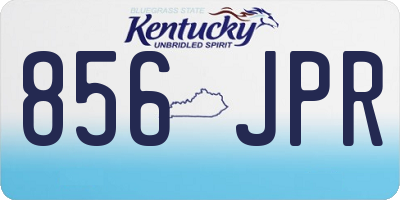 KY license plate 856JPR