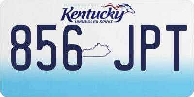 KY license plate 856JPT