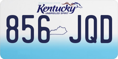 KY license plate 856JQD