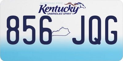 KY license plate 856JQG