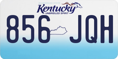 KY license plate 856JQH
