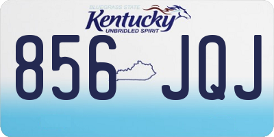 KY license plate 856JQJ