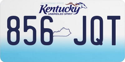 KY license plate 856JQT