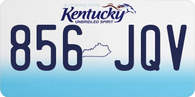 KY license plate 856JQV