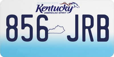 KY license plate 856JRB