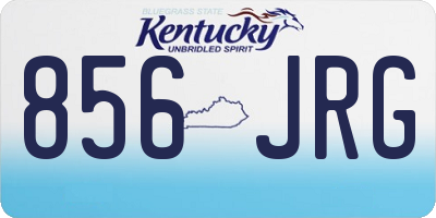 KY license plate 856JRG