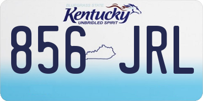 KY license plate 856JRL
