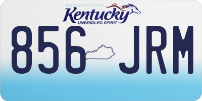 KY license plate 856JRM
