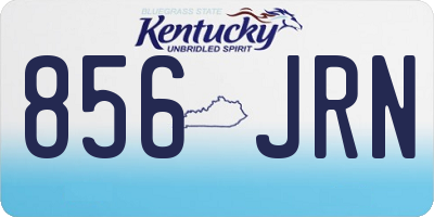 KY license plate 856JRN