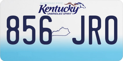 KY license plate 856JRO