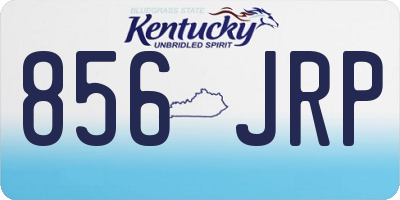 KY license plate 856JRP