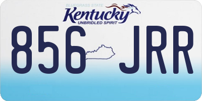 KY license plate 856JRR