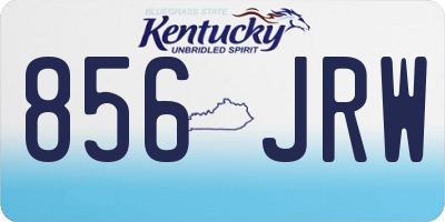 KY license plate 856JRW