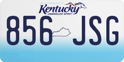 KY license plate 856JSG