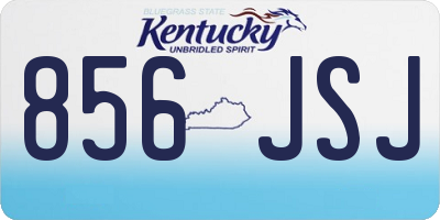 KY license plate 856JSJ