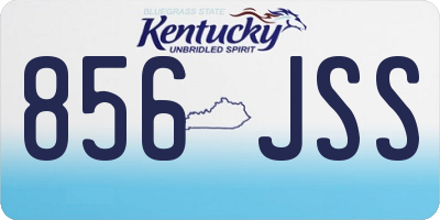 KY license plate 856JSS
