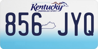 KY license plate 856JYQ