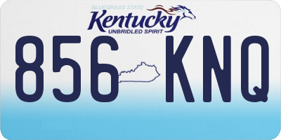KY license plate 856KNQ