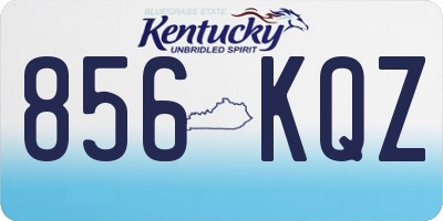KY license plate 856KQZ