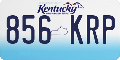 KY license plate 856KRP