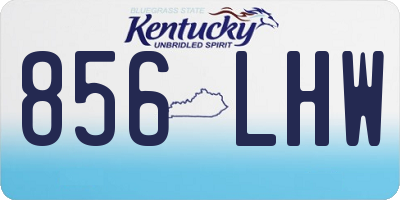 KY license plate 856LHW