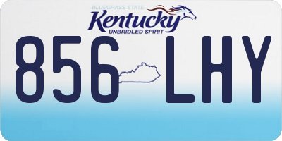 KY license plate 856LHY