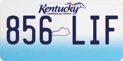 KY license plate 856LIF