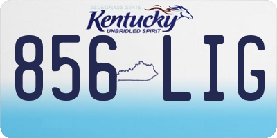 KY license plate 856LIG