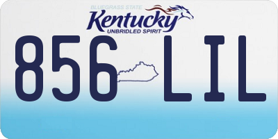 KY license plate 856LIL