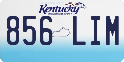 KY license plate 856LIM