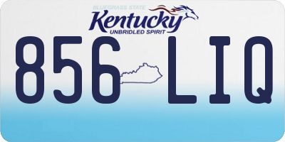 KY license plate 856LIQ