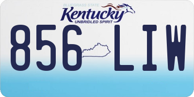 KY license plate 856LIW