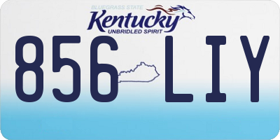KY license plate 856LIY