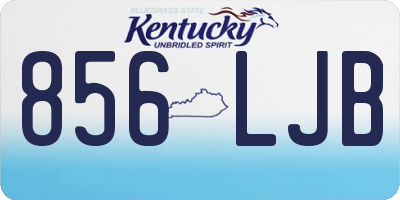 KY license plate 856LJB