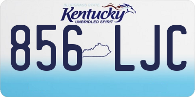 KY license plate 856LJC