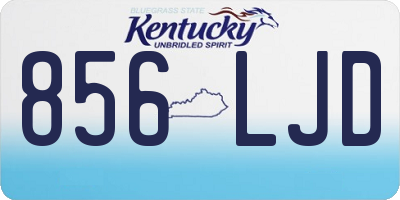 KY license plate 856LJD