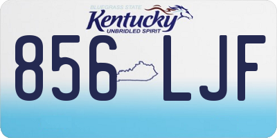 KY license plate 856LJF