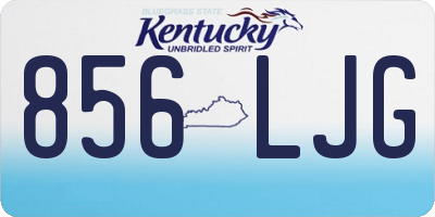 KY license plate 856LJG