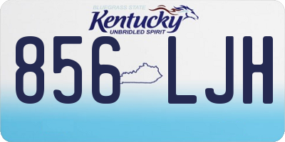 KY license plate 856LJH
