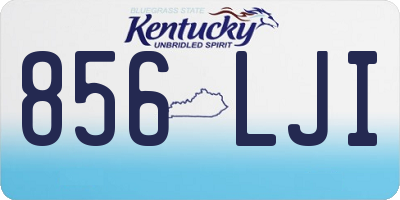 KY license plate 856LJI