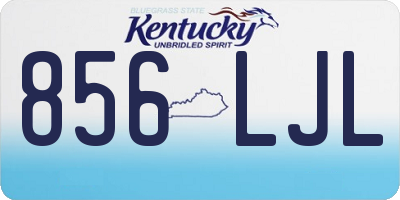 KY license plate 856LJL