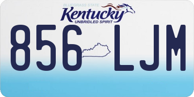 KY license plate 856LJM