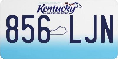KY license plate 856LJN