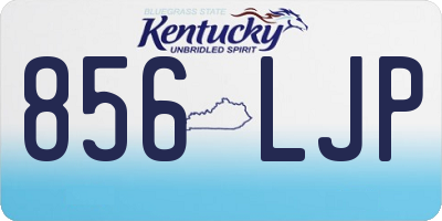KY license plate 856LJP