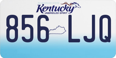 KY license plate 856LJQ