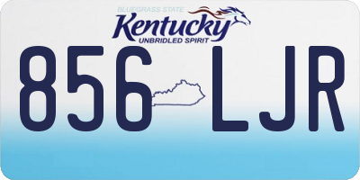 KY license plate 856LJR