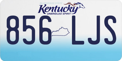 KY license plate 856LJS