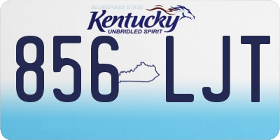 KY license plate 856LJT