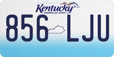 KY license plate 856LJU