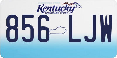 KY license plate 856LJW